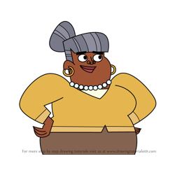 How to Draw Chef's mother from Total DramaRama