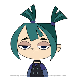 How to Draw Gwen from Total DramaRama
