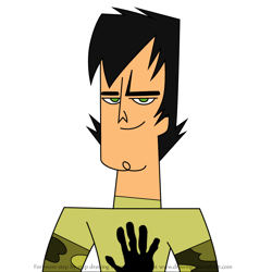 How to Draw Trent from Total DramaRama