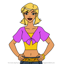 How to Draw Mindy from Totally Spies!