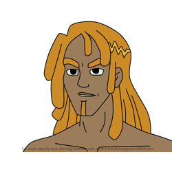 How to Draw Rock from Totally Spies!