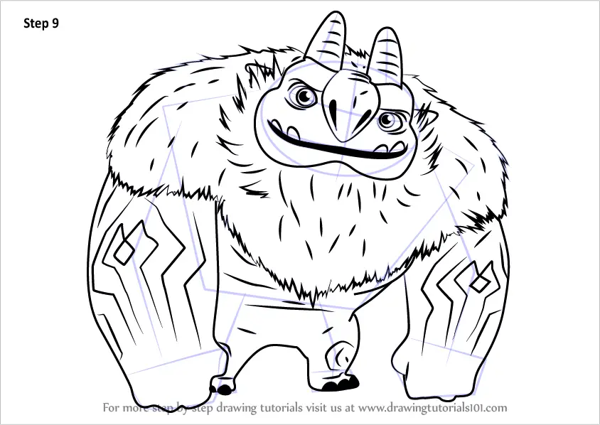 Learn How to Draw AAARRRGGHH!!! from Trollhunters (Trollhunters) Step