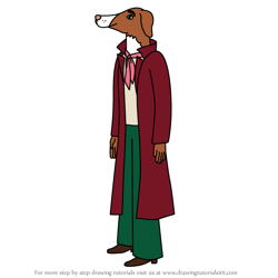 How to Draw Dapper Dog from Tuca & Bertie