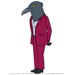 How to Draw Ebony Black from Tuca & Bertie