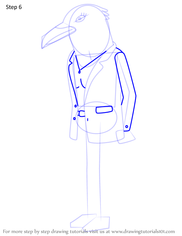 How to Draw Ebony Black from Tuca & Bertie (Tuca & Bertie) Step by Step ...
