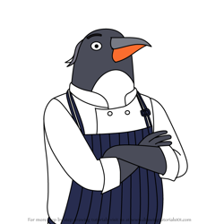 How to Draw Pastry Pete from Tuca & Bertie