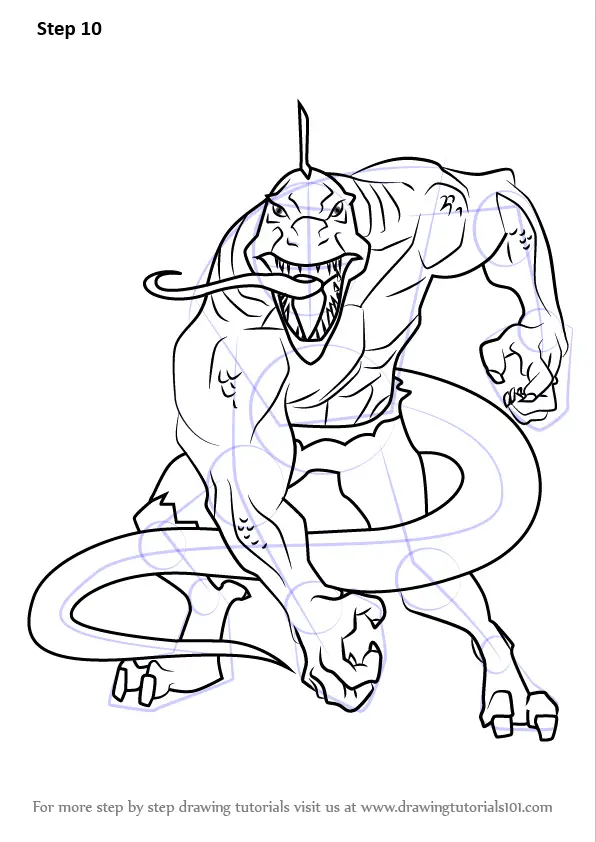 Learn How to Draw Lizard from Ultimate Spider Man ...