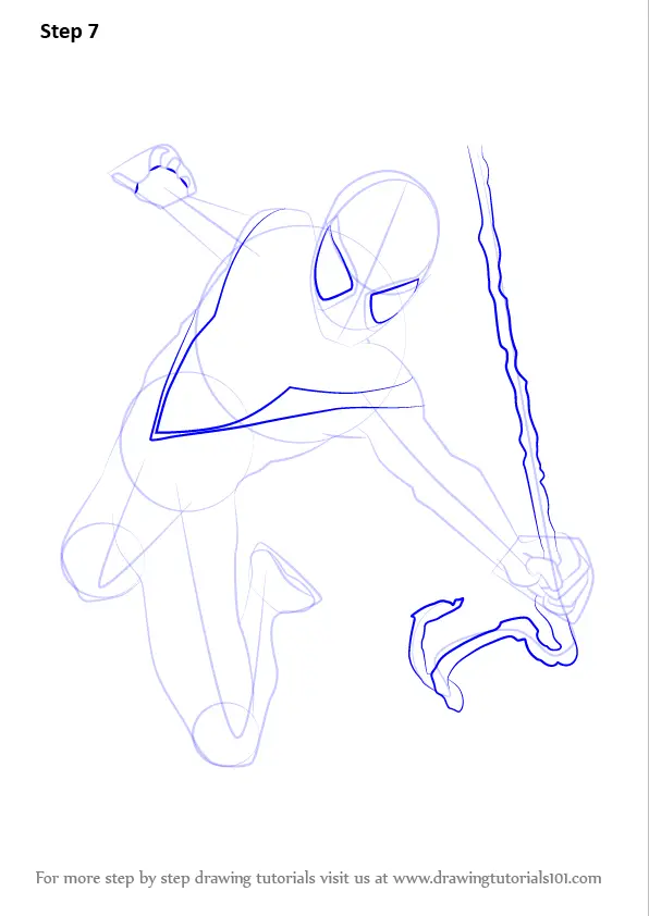 Learn How To Draw Miles Morales From Ultimate Spider Man Ultimate Spider Man Step By Step Drawing Tutorials