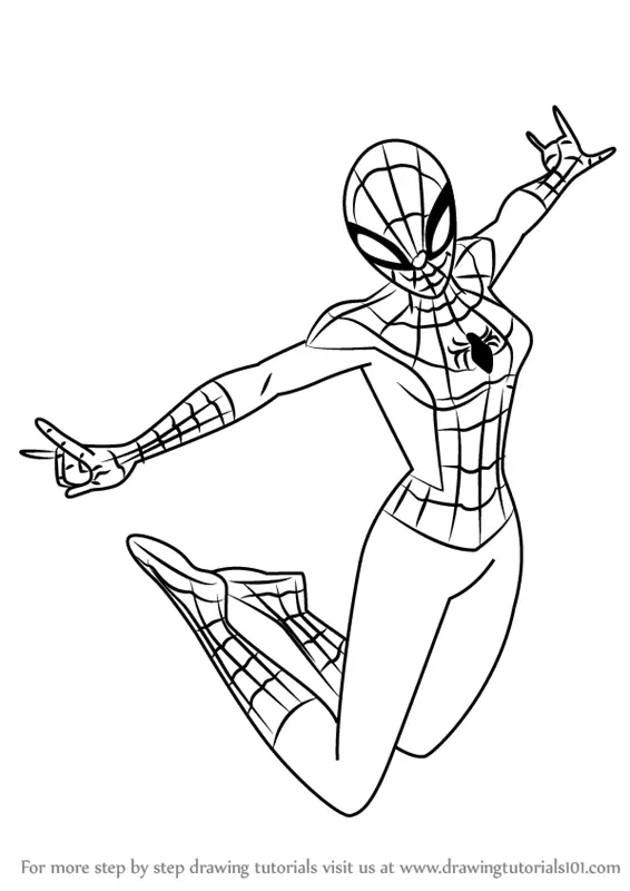 How to Draw Spider Girl from Ultimate Spider-Man (Ultimate Spider-Man ...