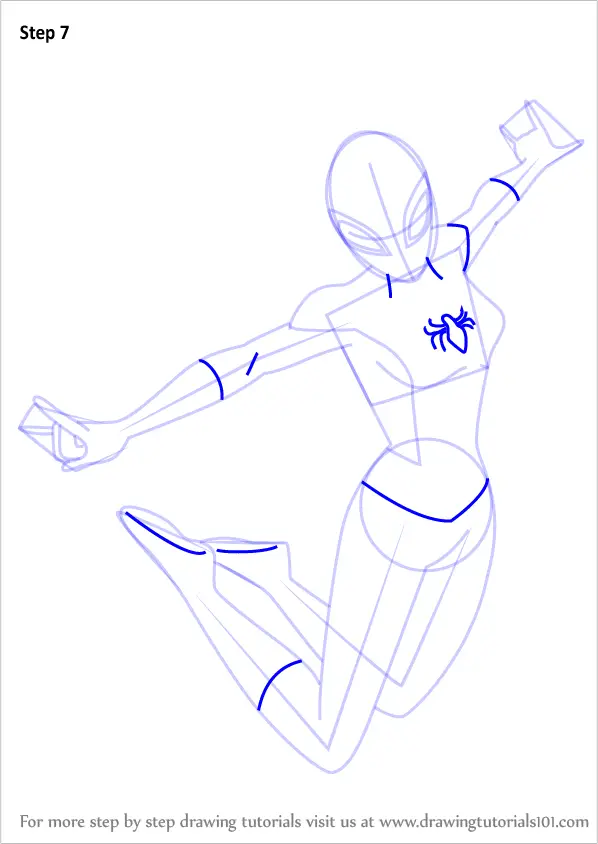 Learn How to Draw Spider Girl from Ultimate Spider-Man (Ultimate Spider