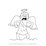 How to Draw Angel from Uncle Grandpa
