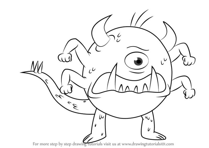 Learn How to Draw Blue Monster from Uncle Grandpa (Uncle Grandpa ...