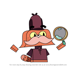How to Draw Detective Dan from Unikitty!