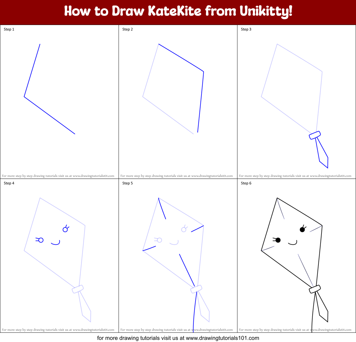 How to Draw KateKite from Unikitty! Printable Step by Step