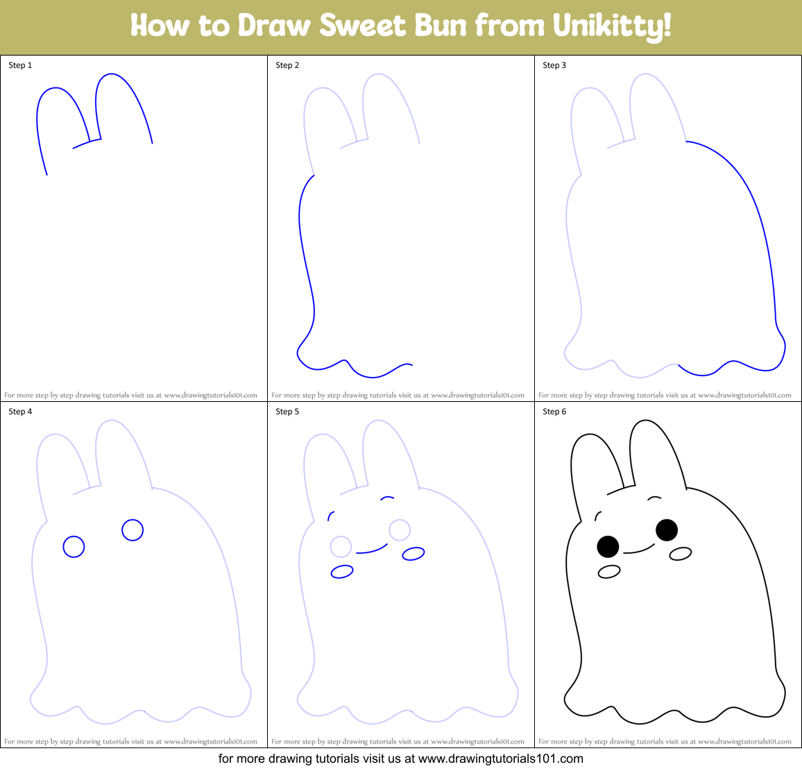 How to Draw Sweet Bun from Unikitty! Printable Step by Step