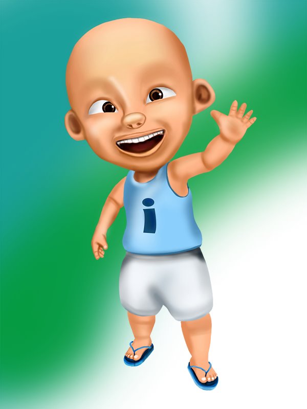 Learn How to Draw Ipin  from Upin  Ipin  Upin  Ipin  Step 