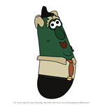 How to Draw Mr. Nezzer from VeggieTales in the City