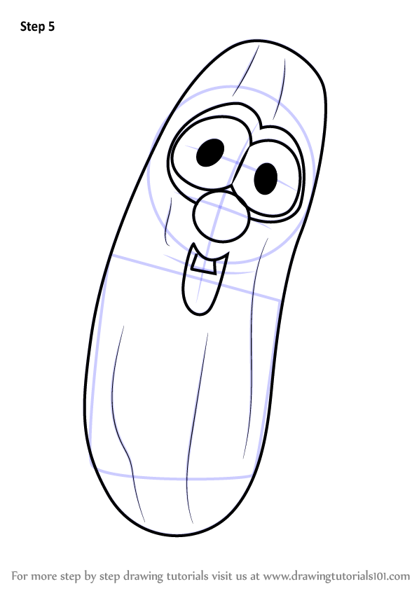 Learn How to Draw Larry the Cucumber from VeggieTales (VeggieTales