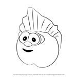 How to Draw The Peach from VeggieTales