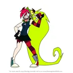 How to Draw Demencia from Victor and Valentino