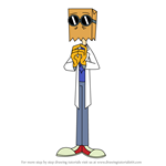 How to Draw Dr. Flug Slys from Victor and Valentino