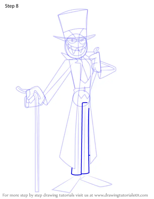 How to Draw Black Hat from Villainous (Villainous) Step by Step ...