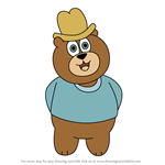 How to Draw Freshy Bear from We Bare Bears