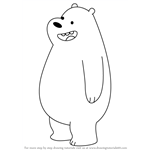 How to Draw Gizzly Bear from We Bare Bears