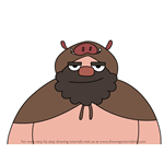 How to Draw Grock from We Bare Bears