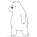 How to Draw Ice Bear from We Bare Bears