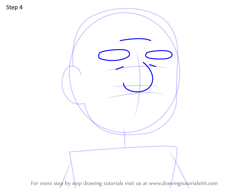 How to Draw Pet Shoppe Owner from We Bare Bears (We Bare Bears) Step by