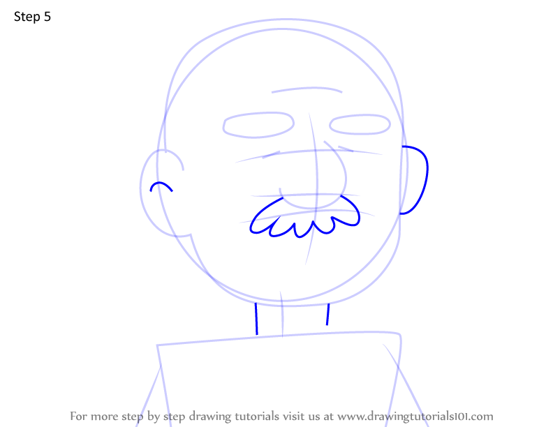 How to Draw Pet Shoppe Owner from We Bare Bears (We Bare Bears) Step by