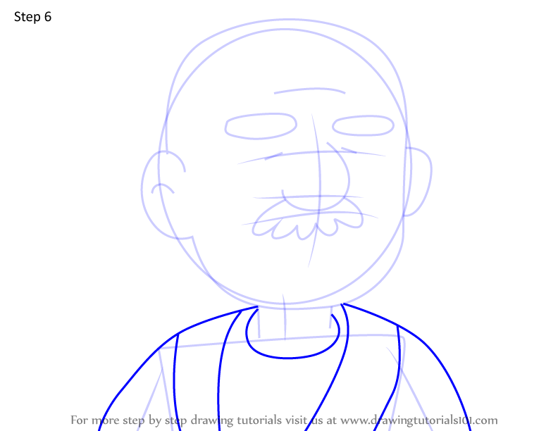 How to Draw Pet Shoppe Owner from We Bare Bears (We Bare Bears) Step by