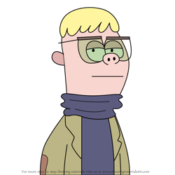 How to Draw Leif Bornewell lll from Welcome to the Wayne