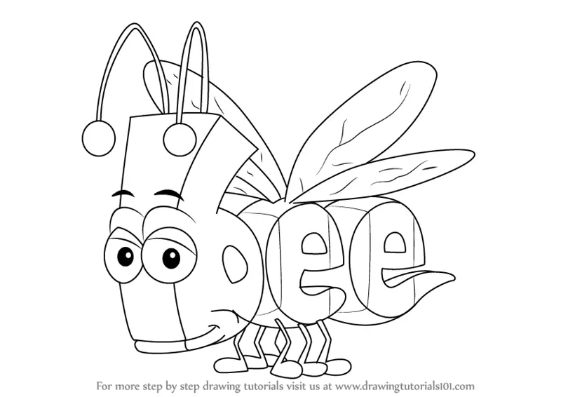 Learn How to Draw Bee from WordWorld (WordWorld) Step by ...