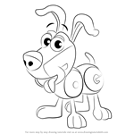 How to Draw Dog from WordWorld