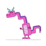 How to Draw Chumley the Crusty Cragosaurus from Wow! Wow! Wubbzy!