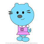 How to Draw Huggy from Wow! Wow! Wubbzy!