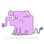 How to Draw Packy the Elephant from Wow! Wow! Wubbzy!