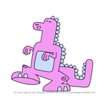 How to Draw Stomp the Stomposaurus from Wow! Wow! Wubbzy!
