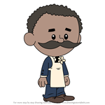 How to Draw George Washington Carver from Xavier Riddle and the Secret Museum