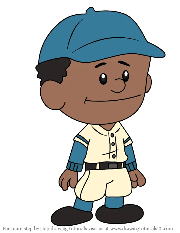 Learn How to Draw Jackie Robinson from Xavier Riddle and the Secret Museum  (Xavier Riddle and the Secret Museum) Step by Step : Drawing Tutorials