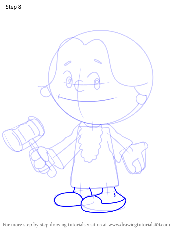 How to Draw Sonia Sotomayor from Xavier Riddle and the