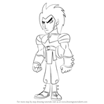 How to Draw Chase Young from Xiaolin Chronicles