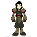 How to Draw Chase Young from Xiaolin Showdown