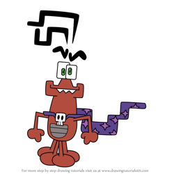 How to Draw Carl the Evil Cockroach Wizard from Yin Yang Yo!