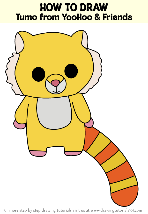 Aurora World YooHoo & Friends – Tumo La Tigre, Peluche Piccolo Morbidissimo (Giallo/Bianco/Rosa/Arancione)