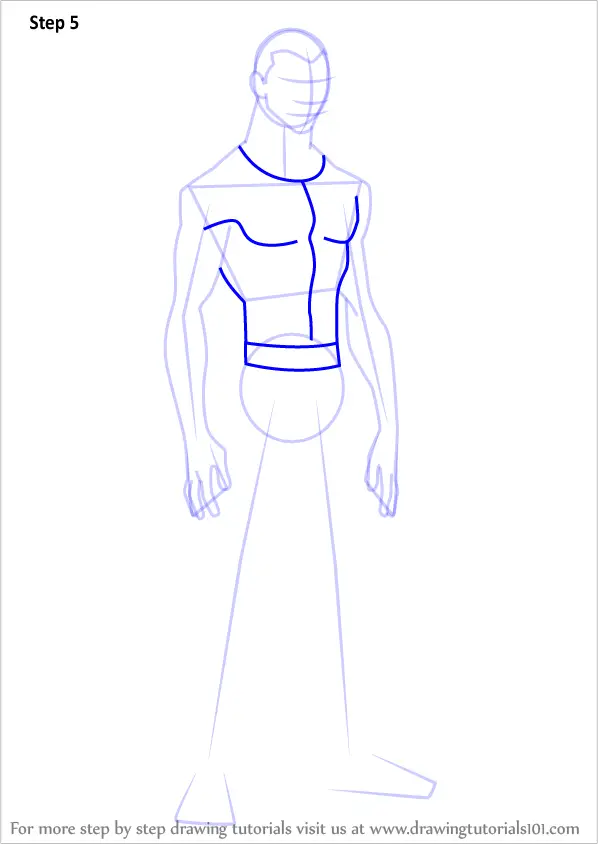 Learn How to Draw Aqualad from Young Justice (Young Justice) Step by