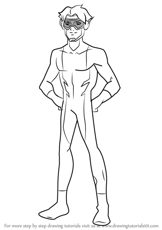 Learn How to Draw Impulse from Young Justice (Young Justice) Step by