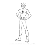 How to Draw Kid Flash from Young Justice